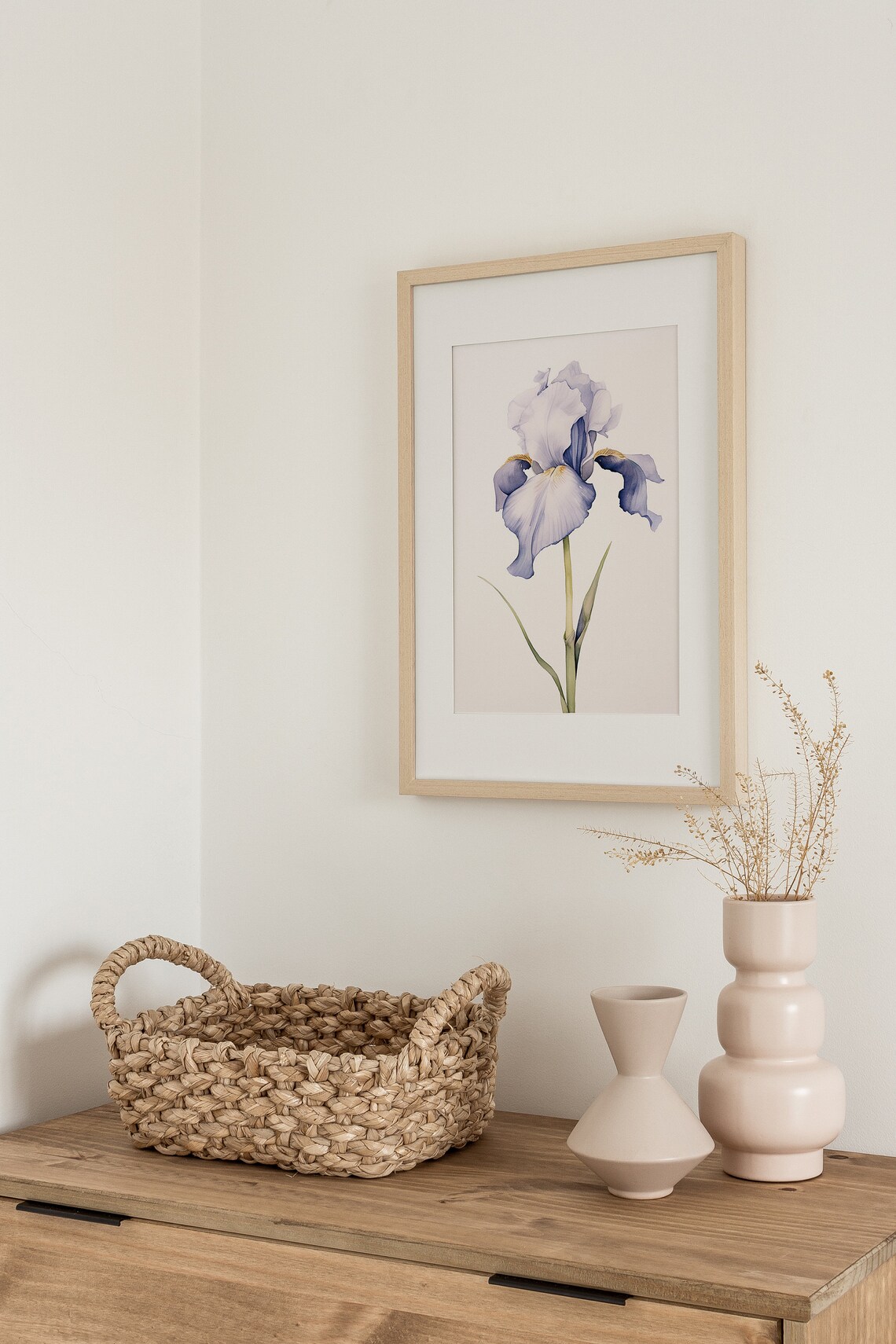 Iris Painting Botanical Watercolor Art Print - Image 3