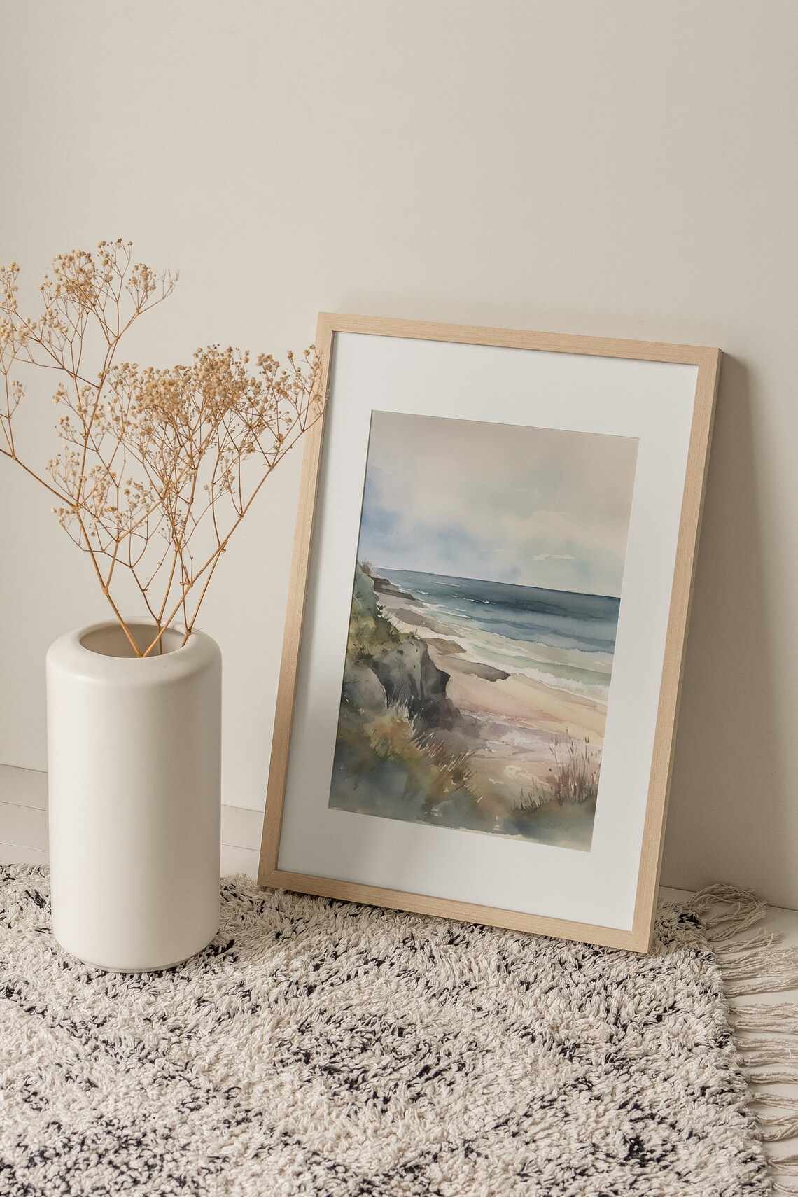 Cape May Coastal Watercolor Art Print, Seaside Decor - Image 2