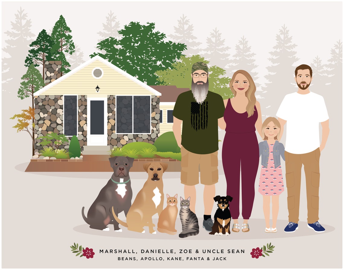 Family Portrait Pet Add-On