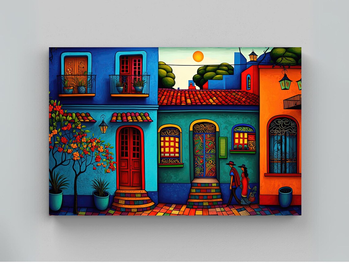 Mexican Art Poster Print, Modern Mexican Wall Art