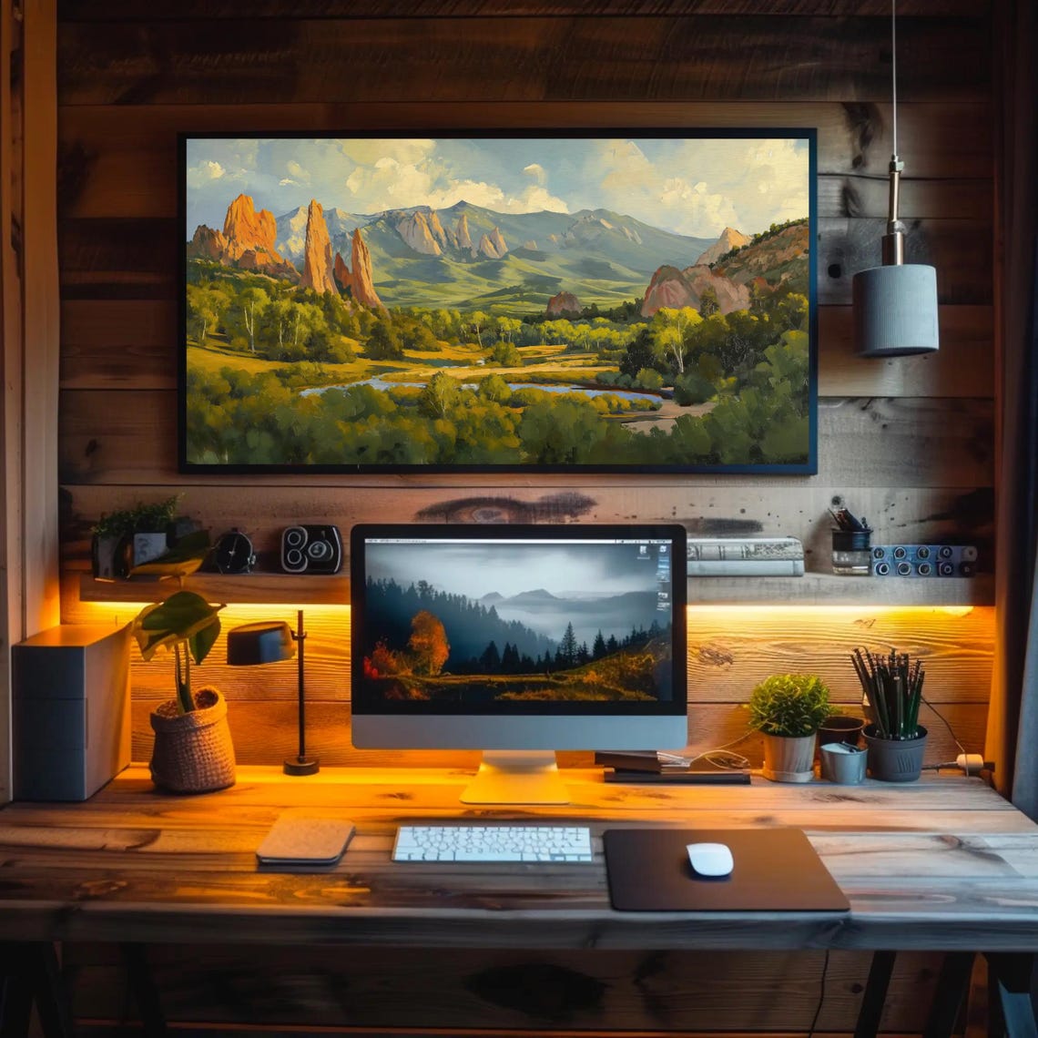 Garden Of The Gods Colorado Springs Nature Wall Art Framed Colorado Landscape For Living Room Office Bedroom Ready To Hang - Image 2