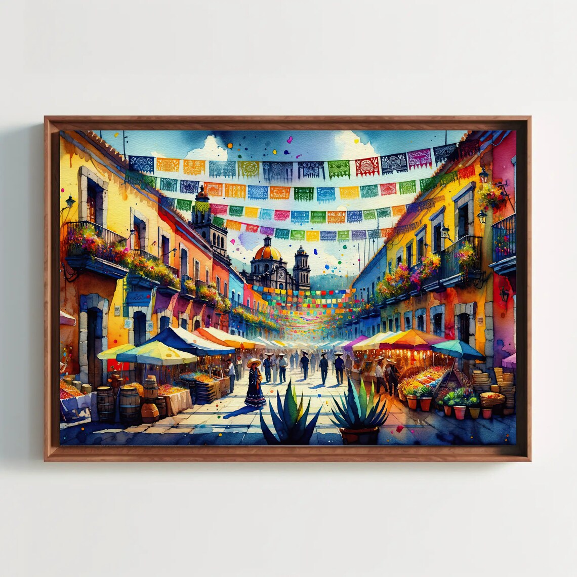 Essence Of Mexico, Mexican Street Painting Art Print