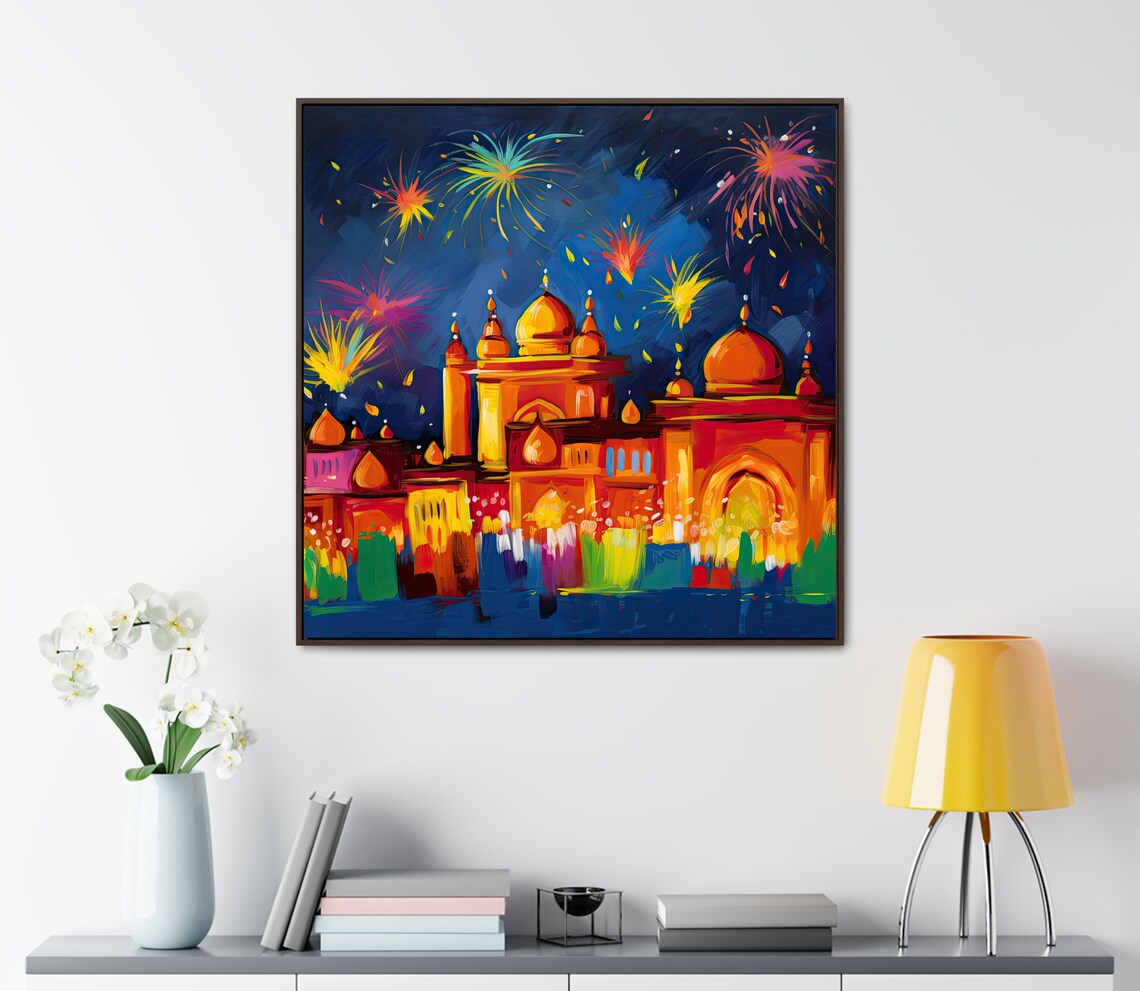 India Diwali Night Travel Poster - Image 3