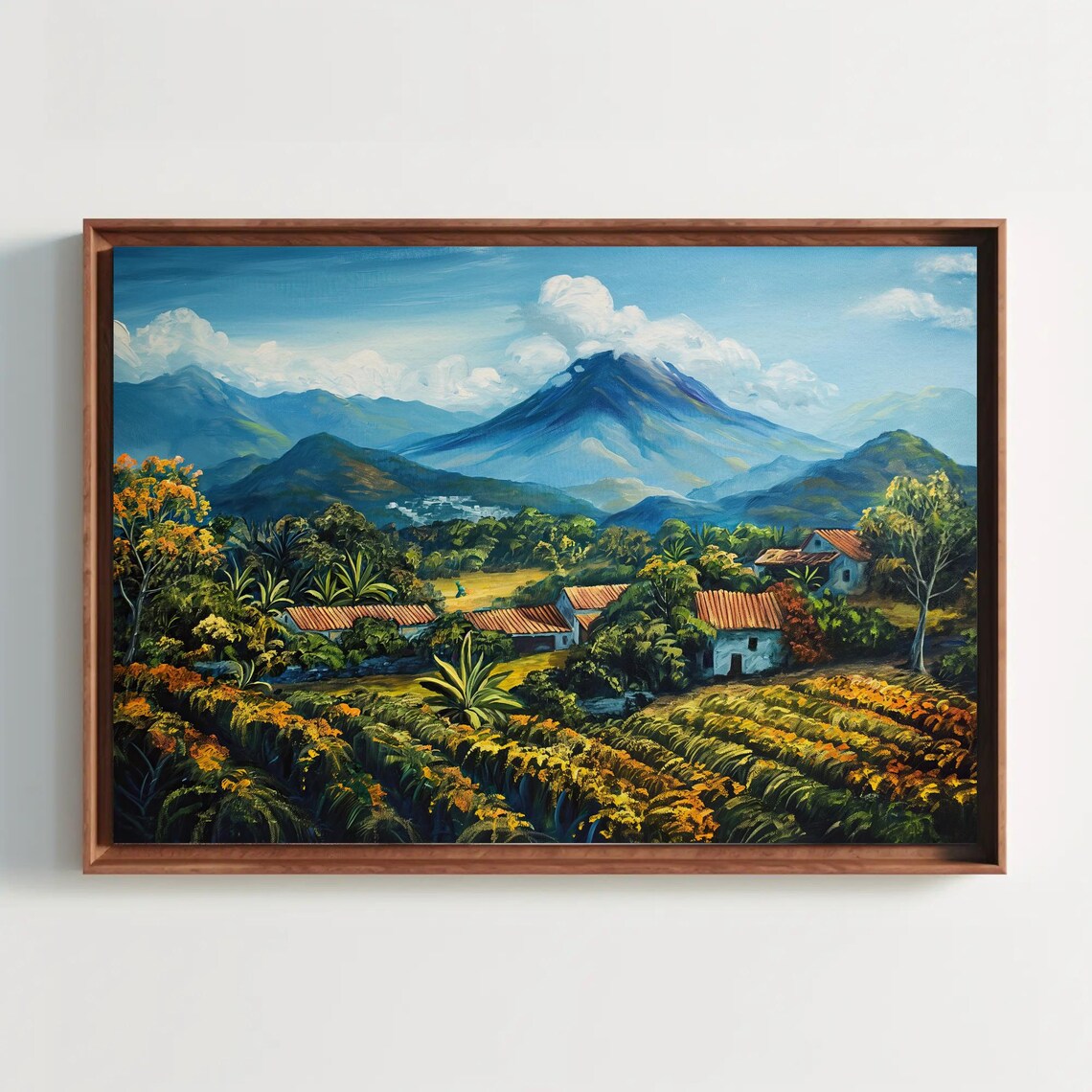 El Salvador Landscape Art Print, Nature Wall Decor
