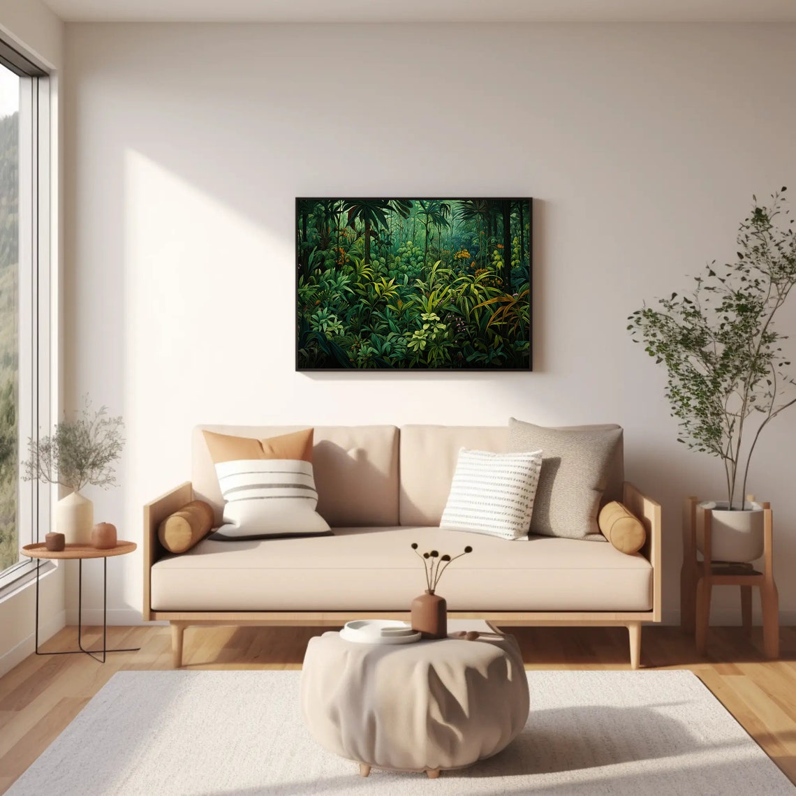 Lush Tropical Jungle Dense Green Foliage Rainforest Nature Poster - Image 2