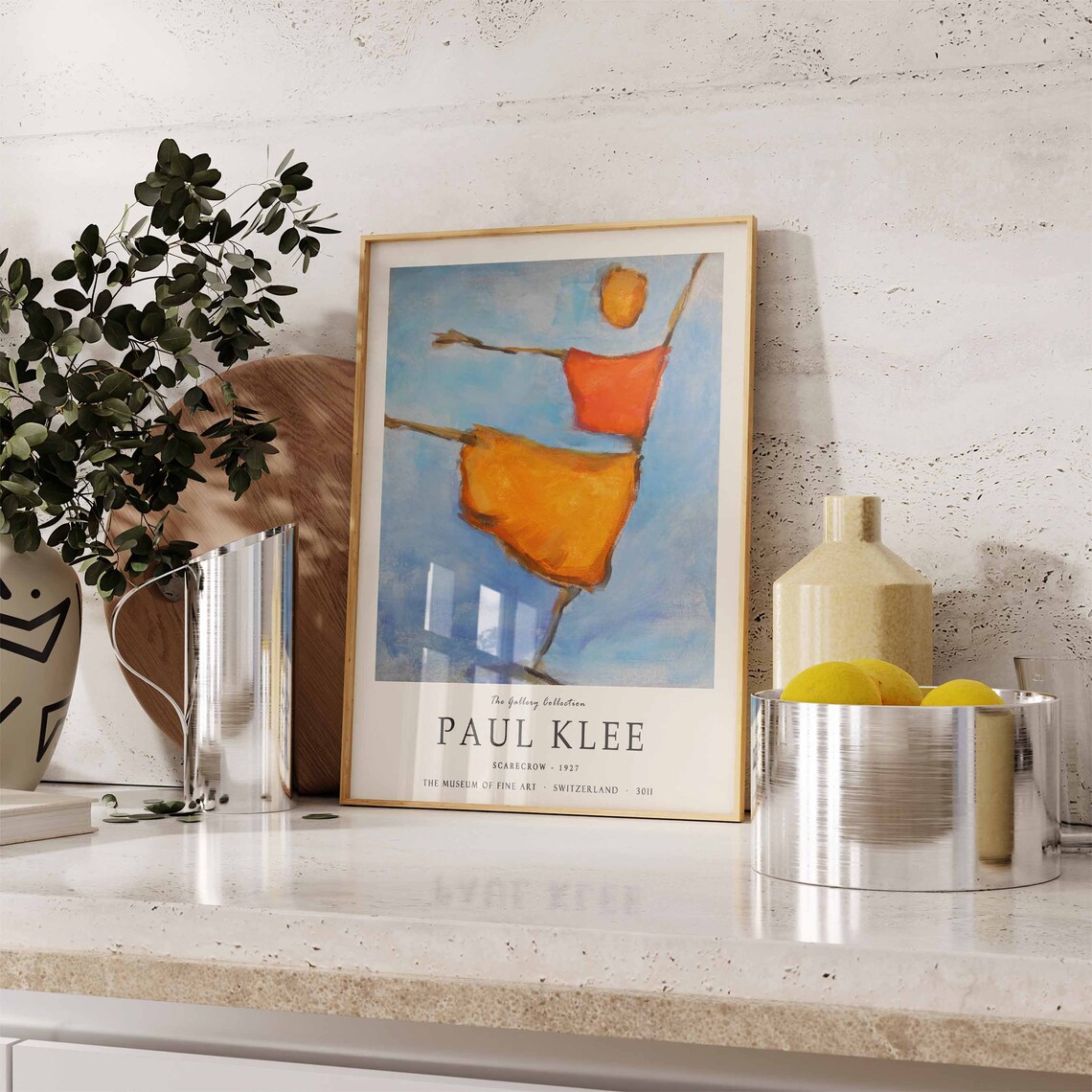 Paul Klee Scarecrow Exhibition Poster Art Print - Image 3