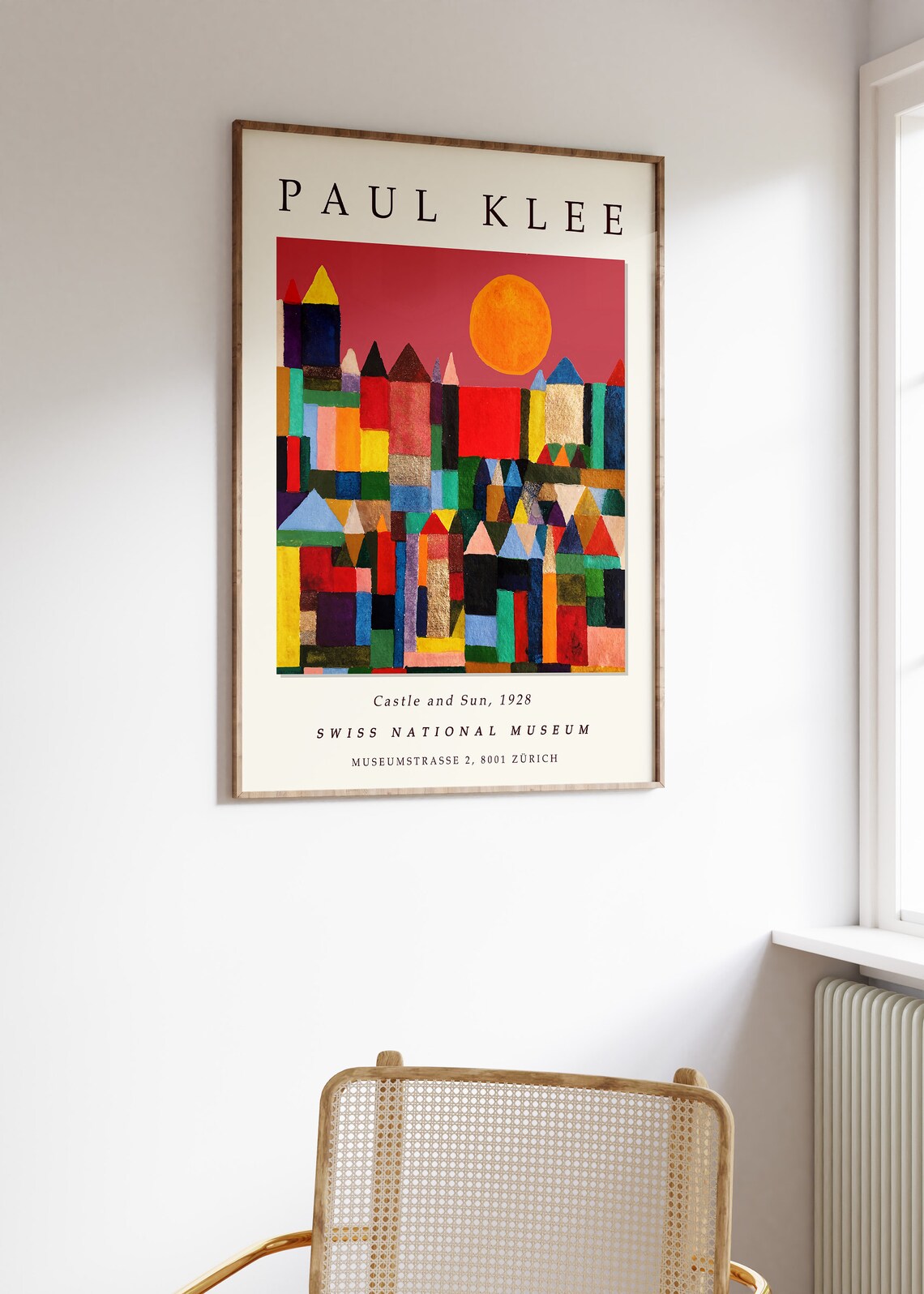 Paul Klee Castle And Sun Abstract Art Print - Image 3