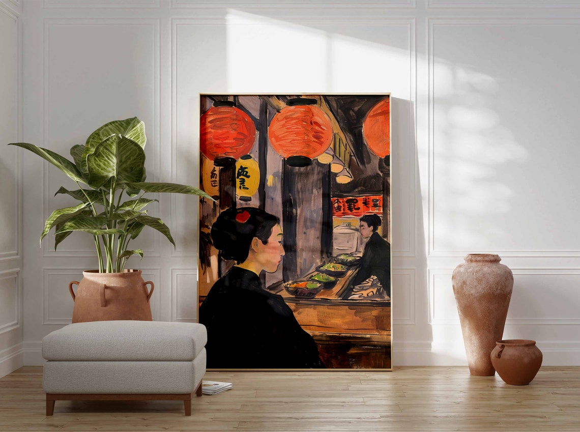 Japanese Izakaya Bar Poster Tokyo Bar Art Japanese Poster Tokyo Print Cocktail Bar Poster Asian Bar Scene Poster Japanese Decor - Image 3