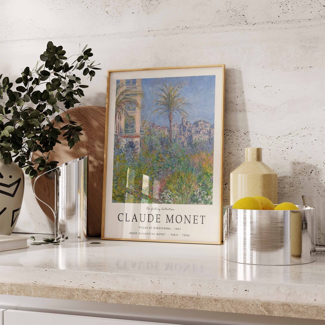 Claude Monet Villas At Bordighera 1884 Classic Gallery Art Poster - Image 3