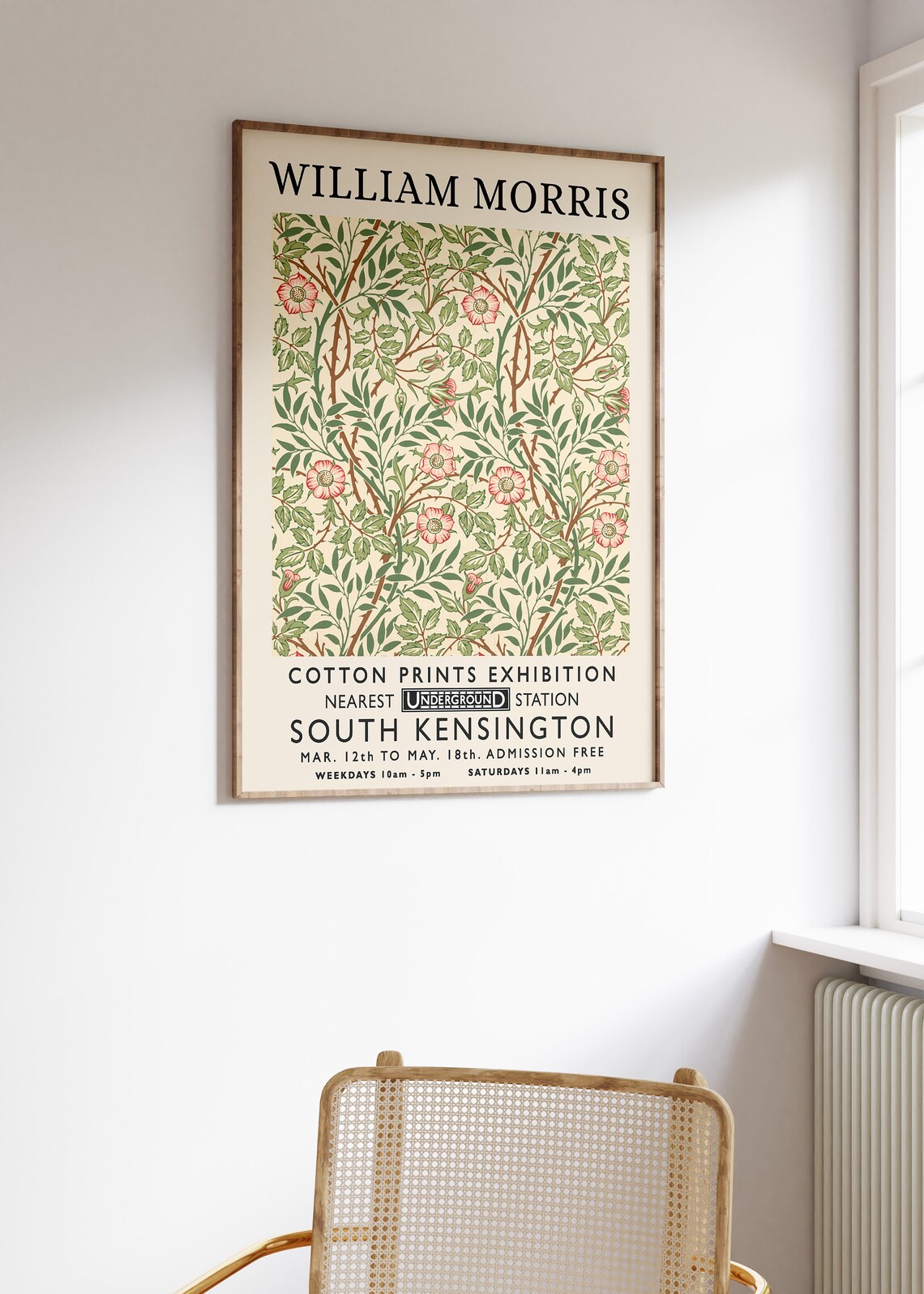 William Morris Vintage Exhibition Poster - Image 2