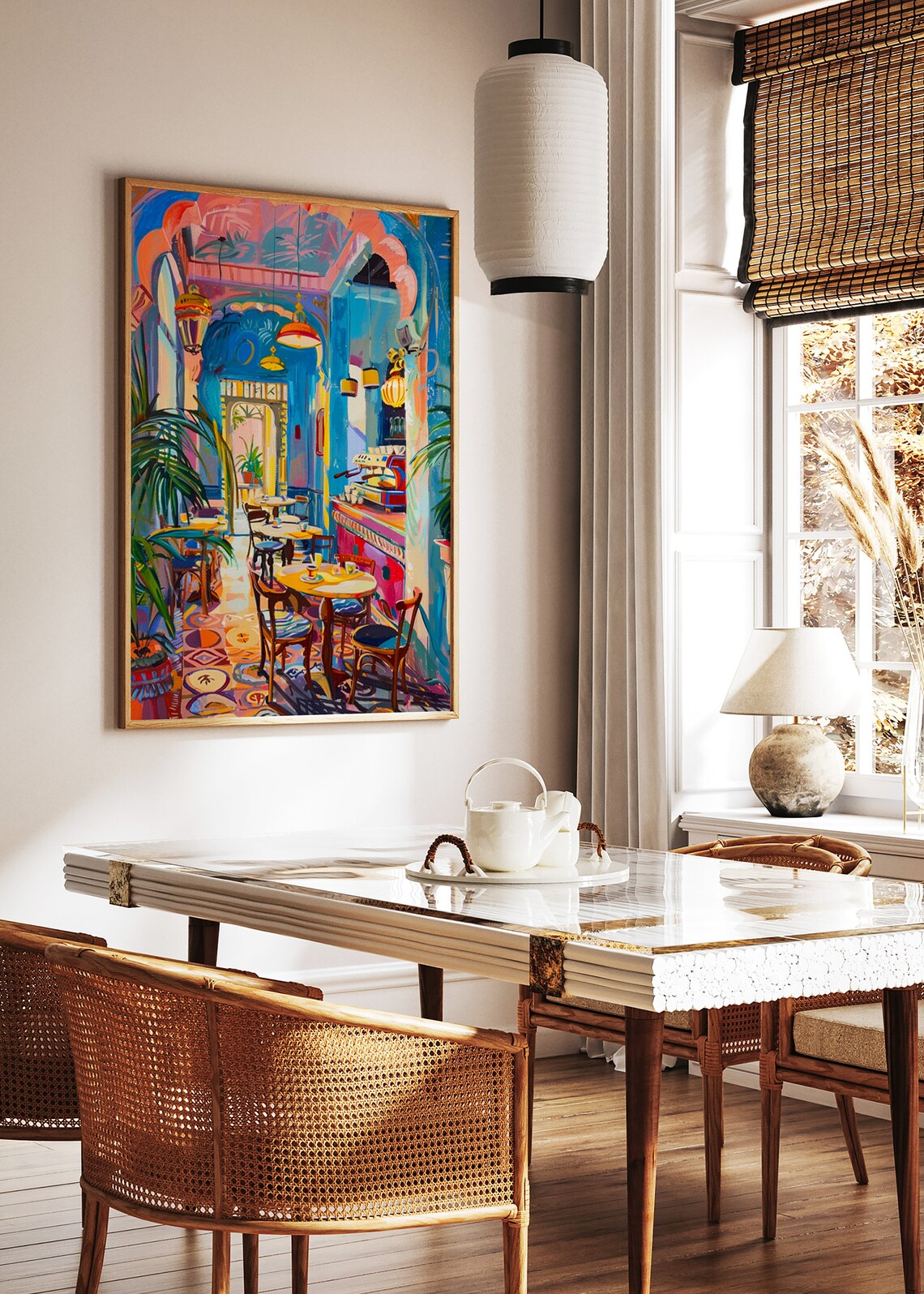 Indian Cafe Print, Traditional Food And Drink Art - Image 2
