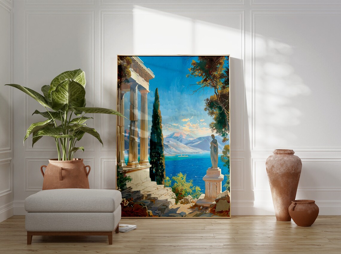 Classical Roman Travel Poster, Classical Architecture - Image 3