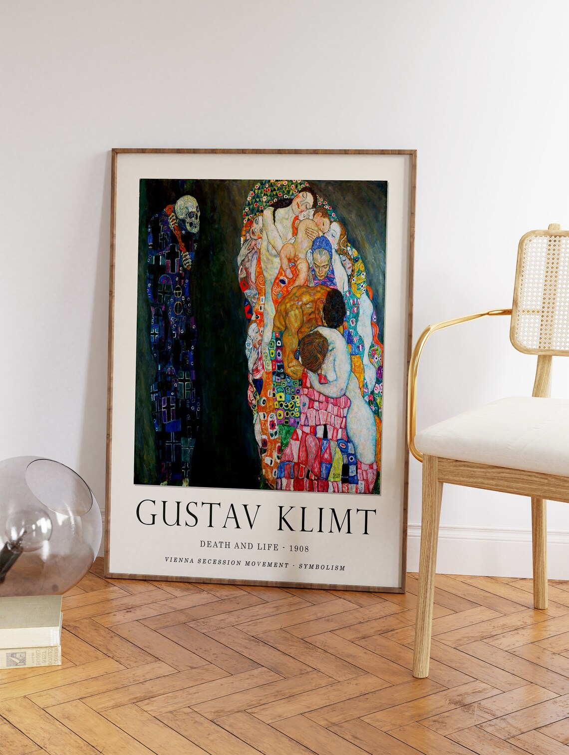 Gustav Klimt Death and Life 1908 Symbolism Gallery Art Poster - Image 2
