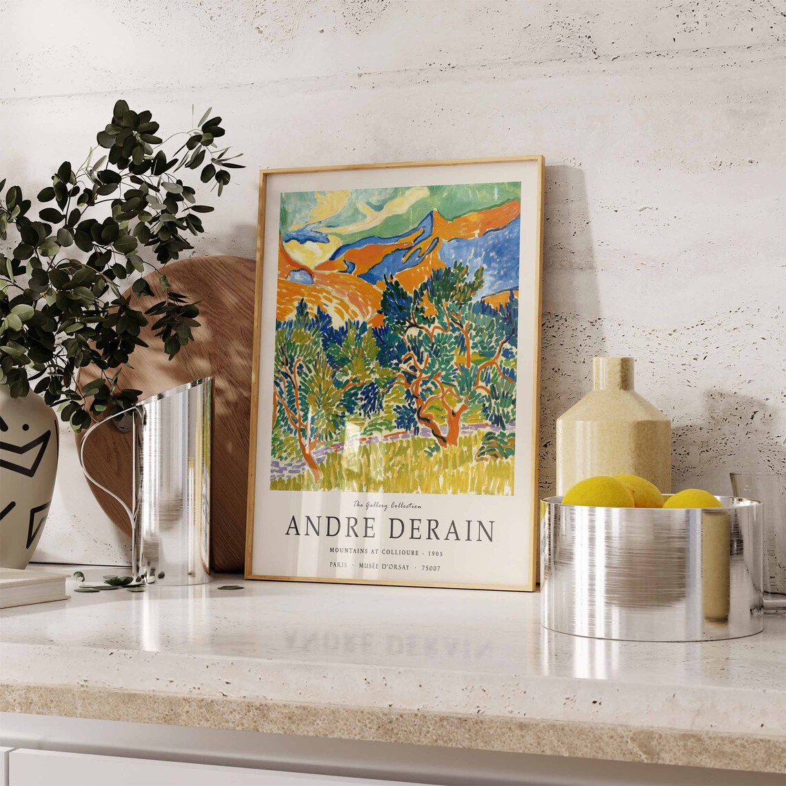 Andre Derain Mountains At Collioure Art Print - Image 3