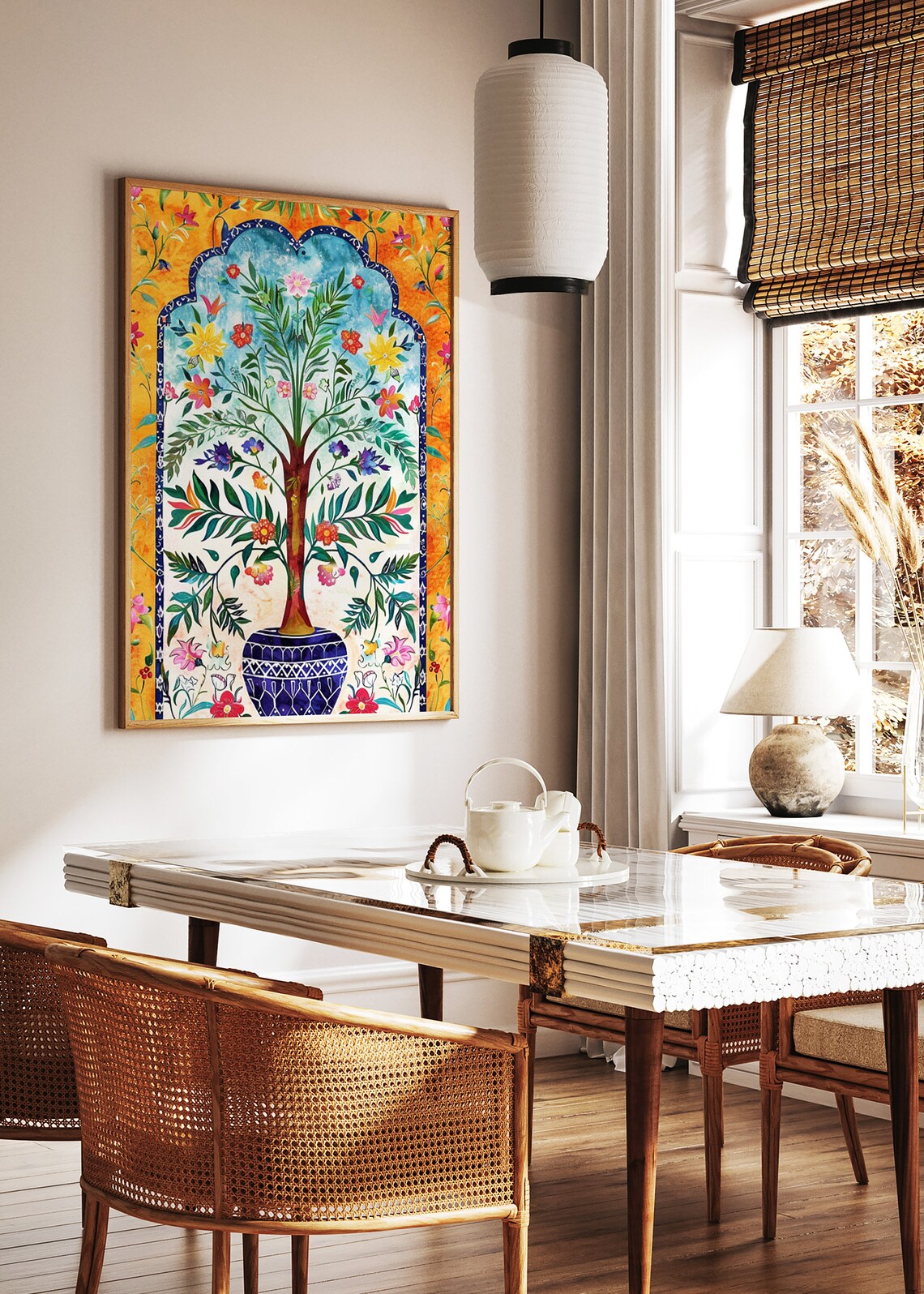 Islamic Floral Art Poster, Traditional Islamic Decor - Image 2