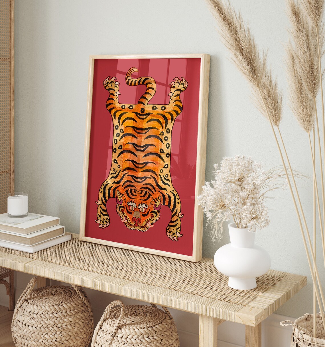 Vintage Tiger Advertising Poster, Animal Art Print - Image 3