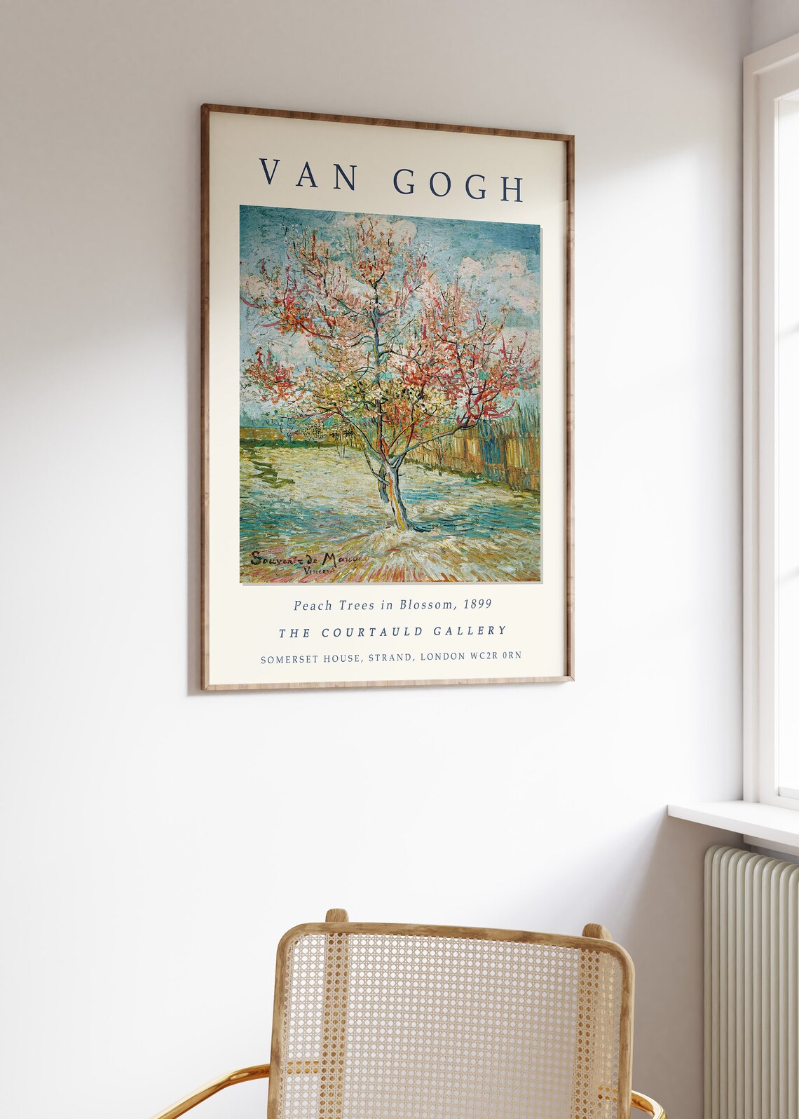 Van Gogh Peach Trees In Blossom Art Print - Image 3