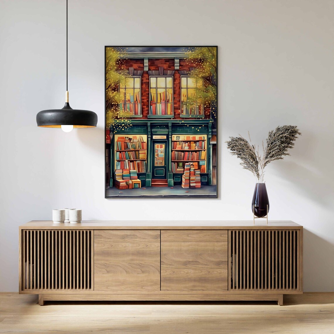 Vintage Book Store Poster Print, Retro Reading Art - Image 3
