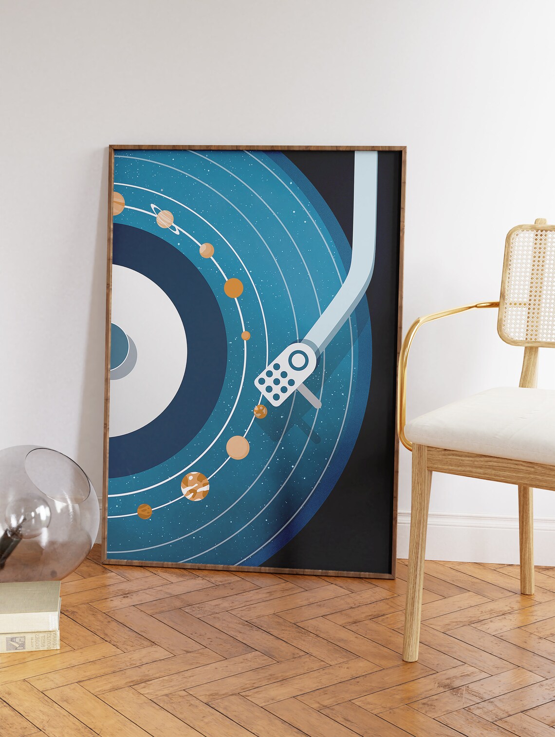 Solar System Vinyl Art Print, Music Decor - Image 3