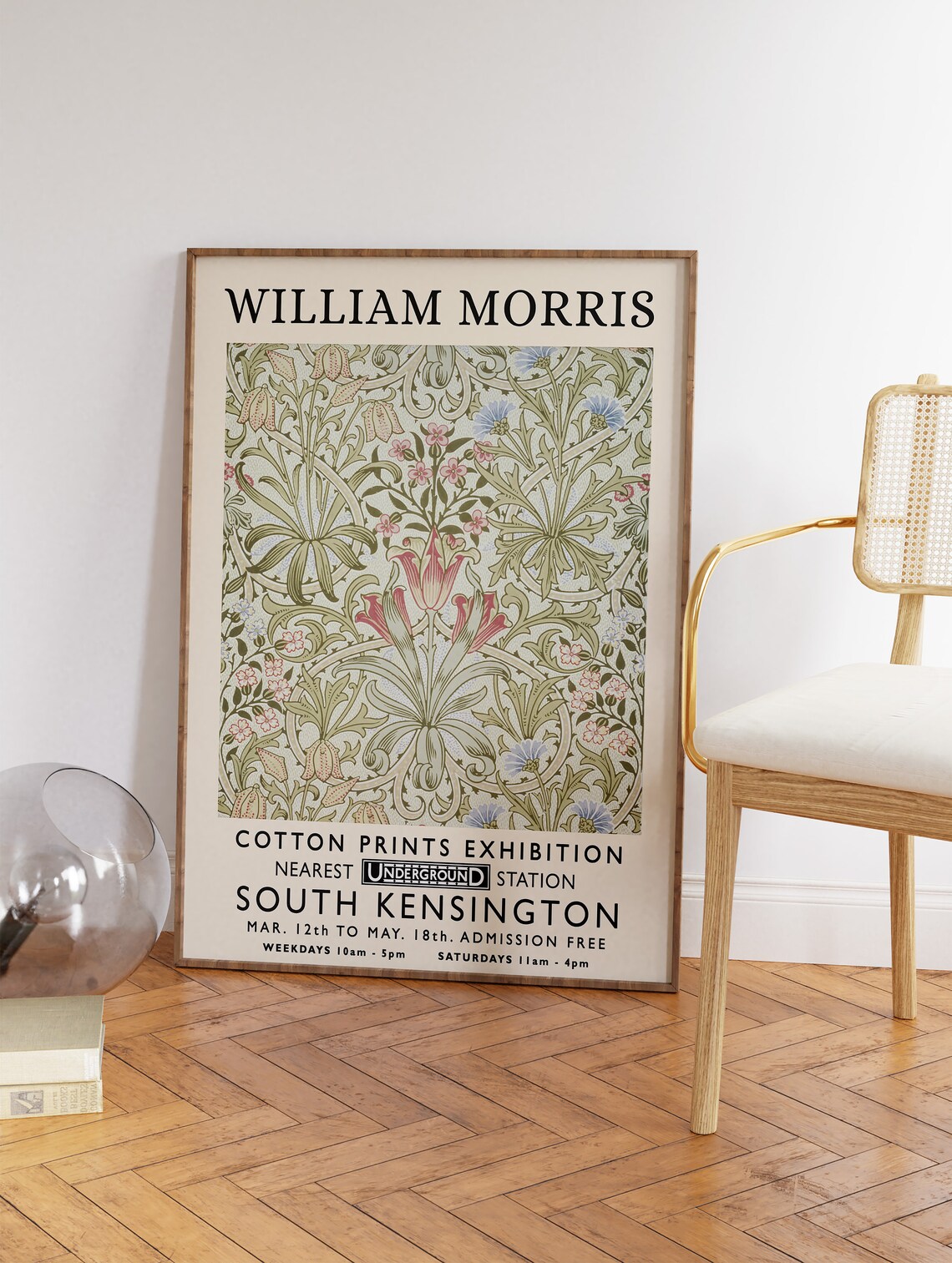 William Morris Exhibition Vintage Wall Art Print - Image 3