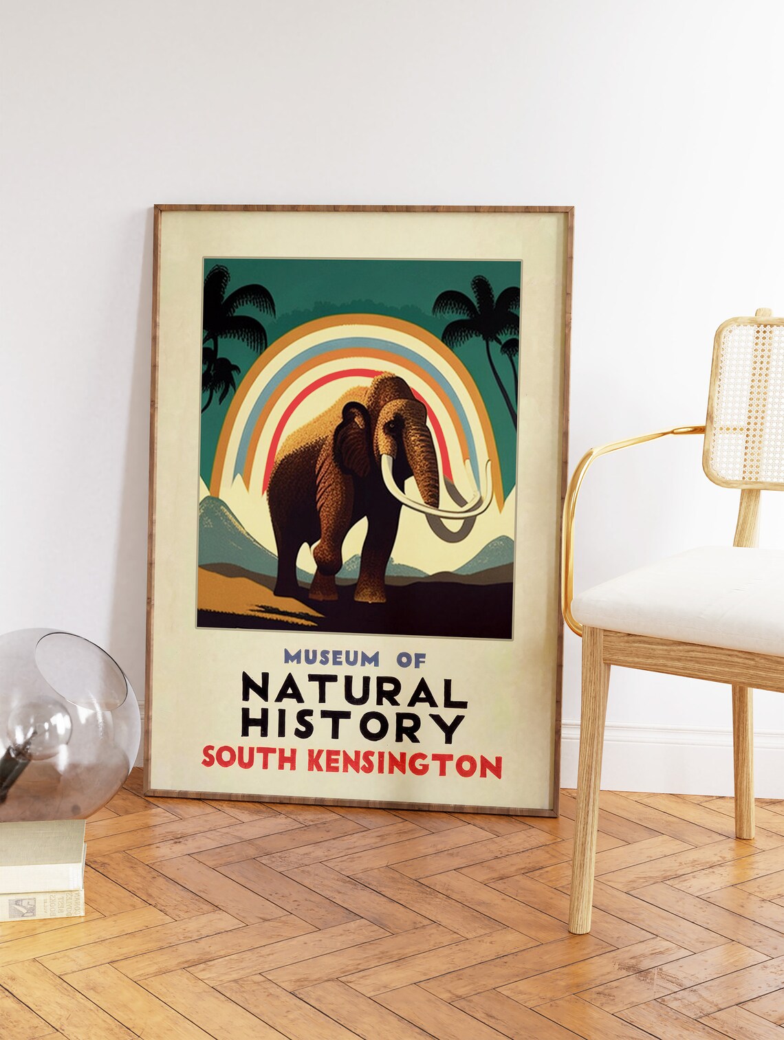 Vintage Museum of Natural History Lion Art Print - Image 2