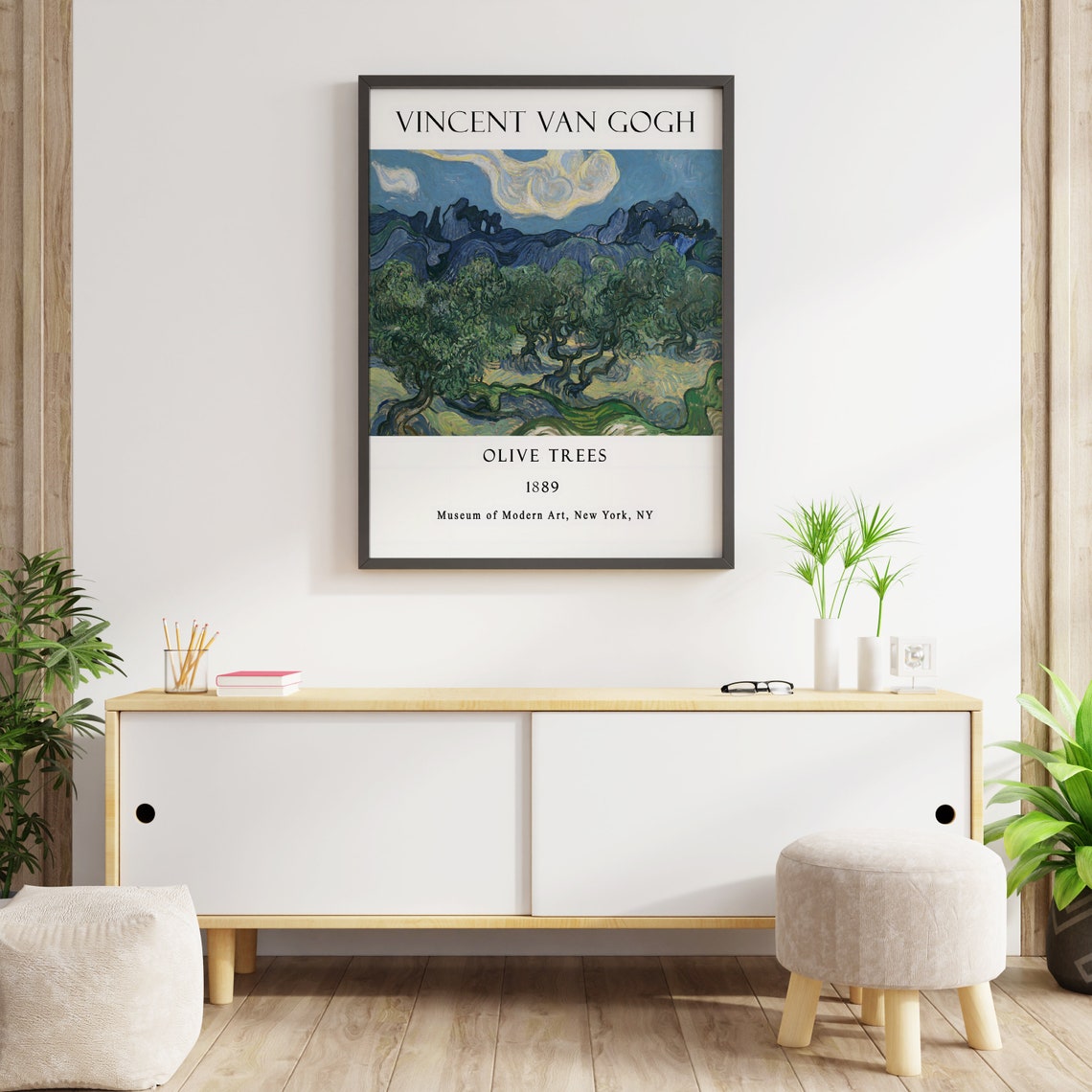 Vincent Van Gogh Olive Trees 1889 Landscape Museum Gallery Poster - Image 2