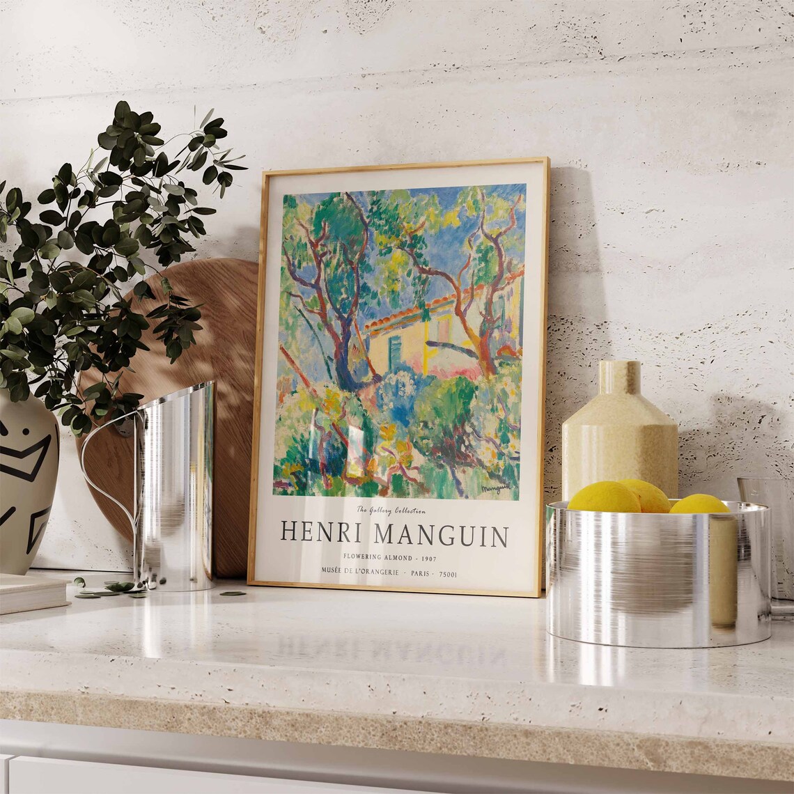 Henri Manguin Flowering Almond 1907 Fauvist Villa Garden Art Poster - Image 3
