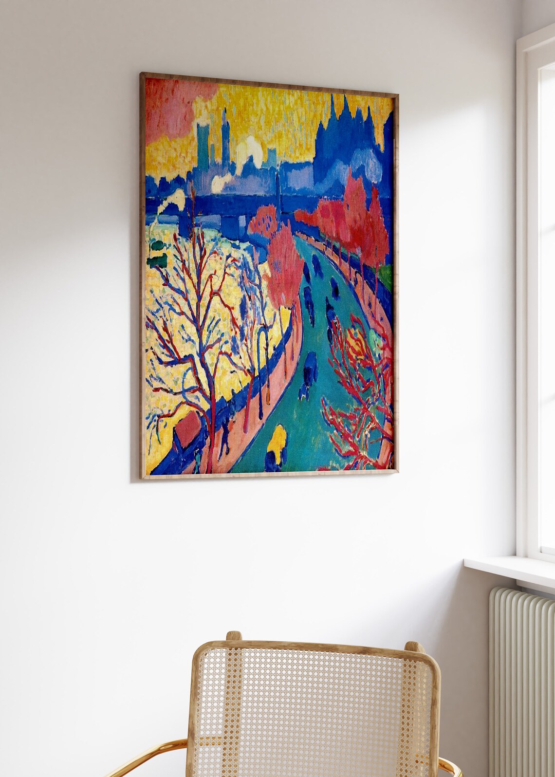 Andre Derain Charing Cross Bridge Fauvist London Riverside Art Print - Image 3