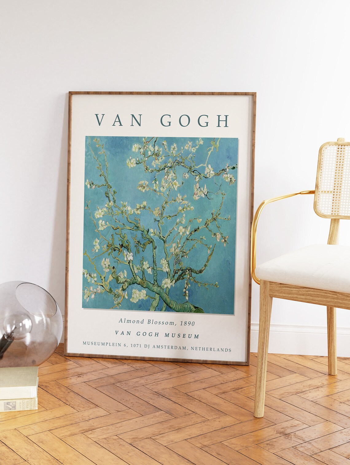 Van Gogh Almond Blossom Exhibition Art Print - Image 2