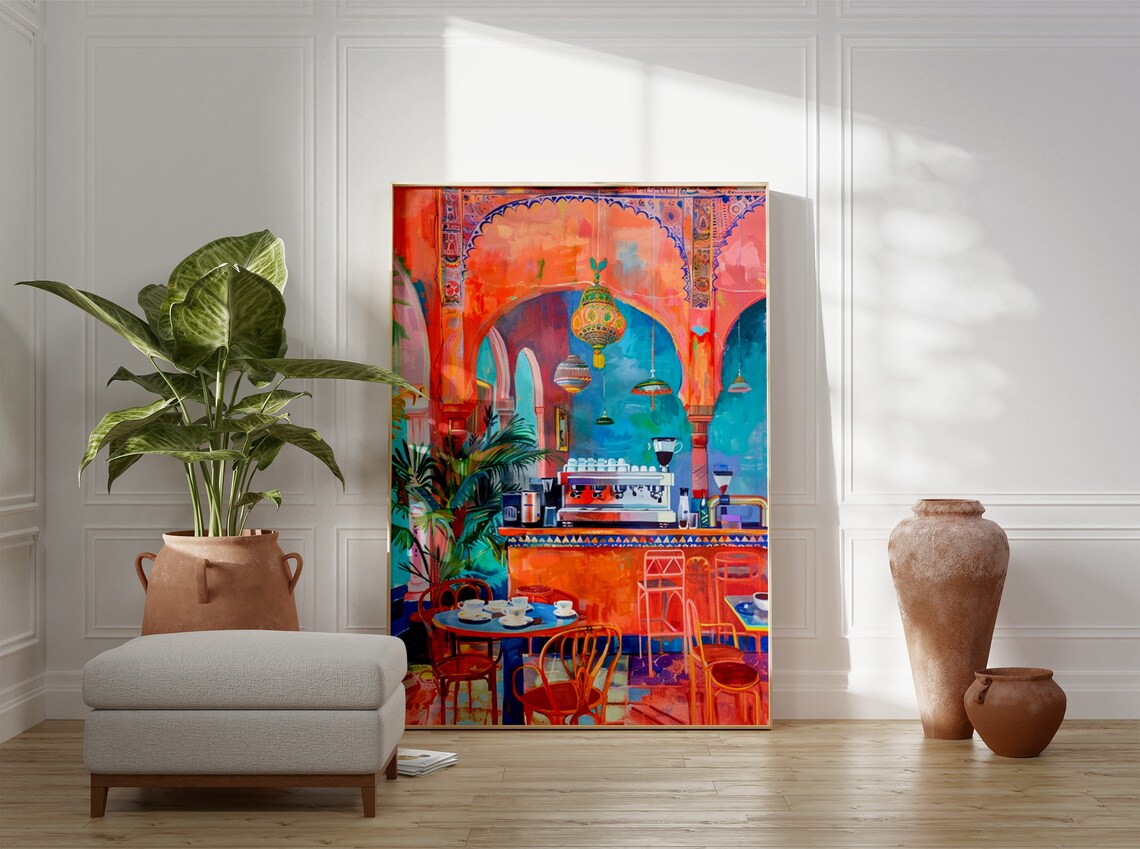 Indian Cafe Traditional Food Art, Kitchen Poster - Image 3
