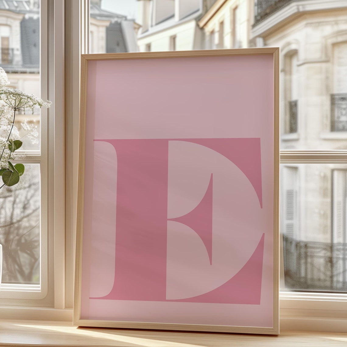 Letter E Poster, Monogram Wall Decor - Image 5