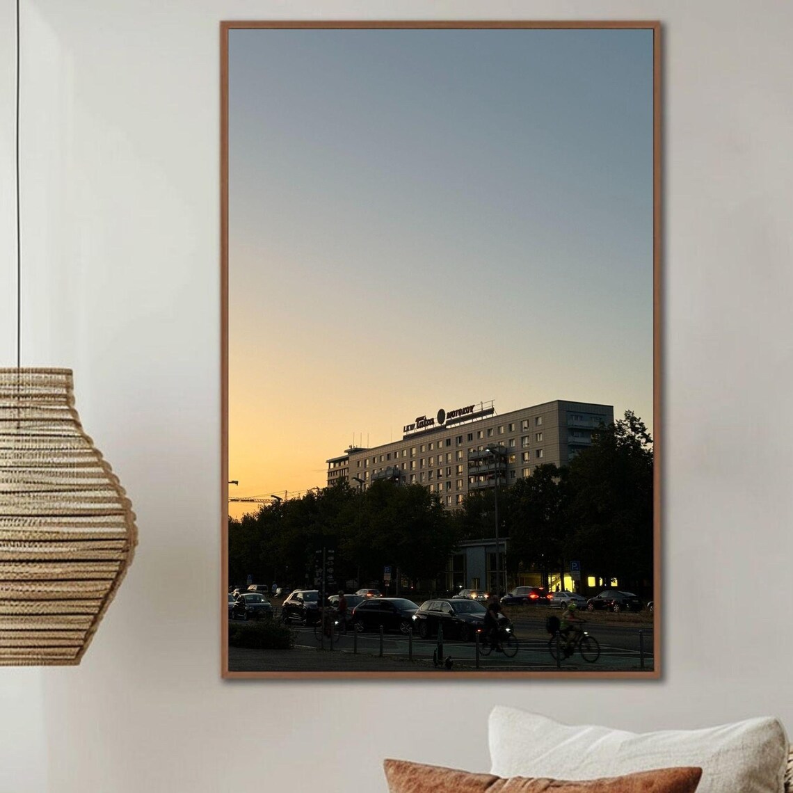 Berlin Sunset Cityscape Street Traffic Urban Photography Poster - Image 4