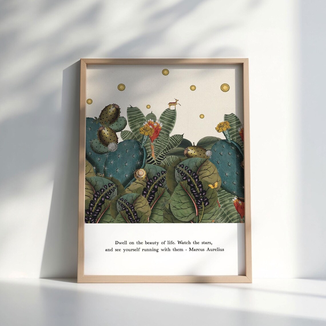 Marcus Aurelius Quote, Whimsical Garden Art Print - Image 4