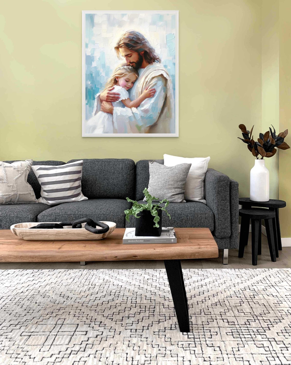 Jesus And Girl, Christian Wall Art Print - Image 2
