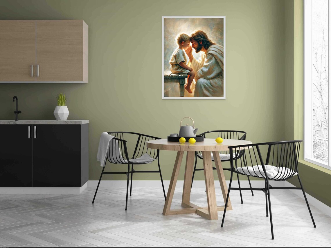 Jesus With Boy Christian Art, Bible Art Print - Image 4