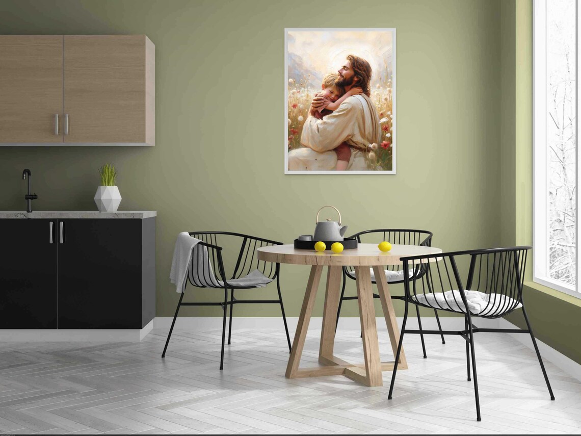 Smiles And Faith, Jesus With Children Art Print - Image 3