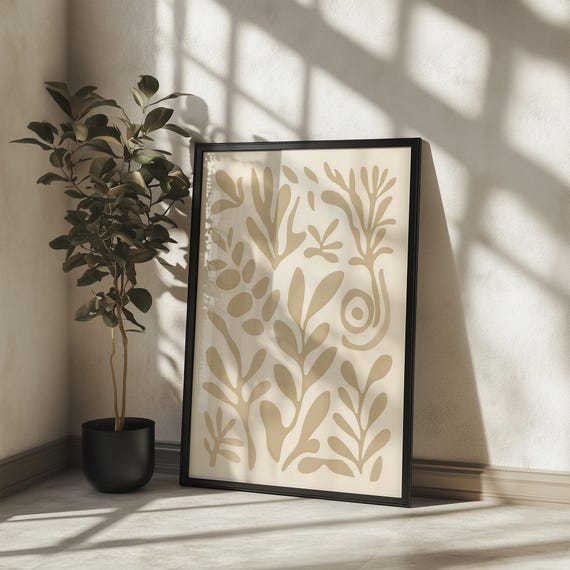 Minimalist Matisse Style Botanical Wall Art Rolled Posters For Home Decor Gift Modern Prints Living Room