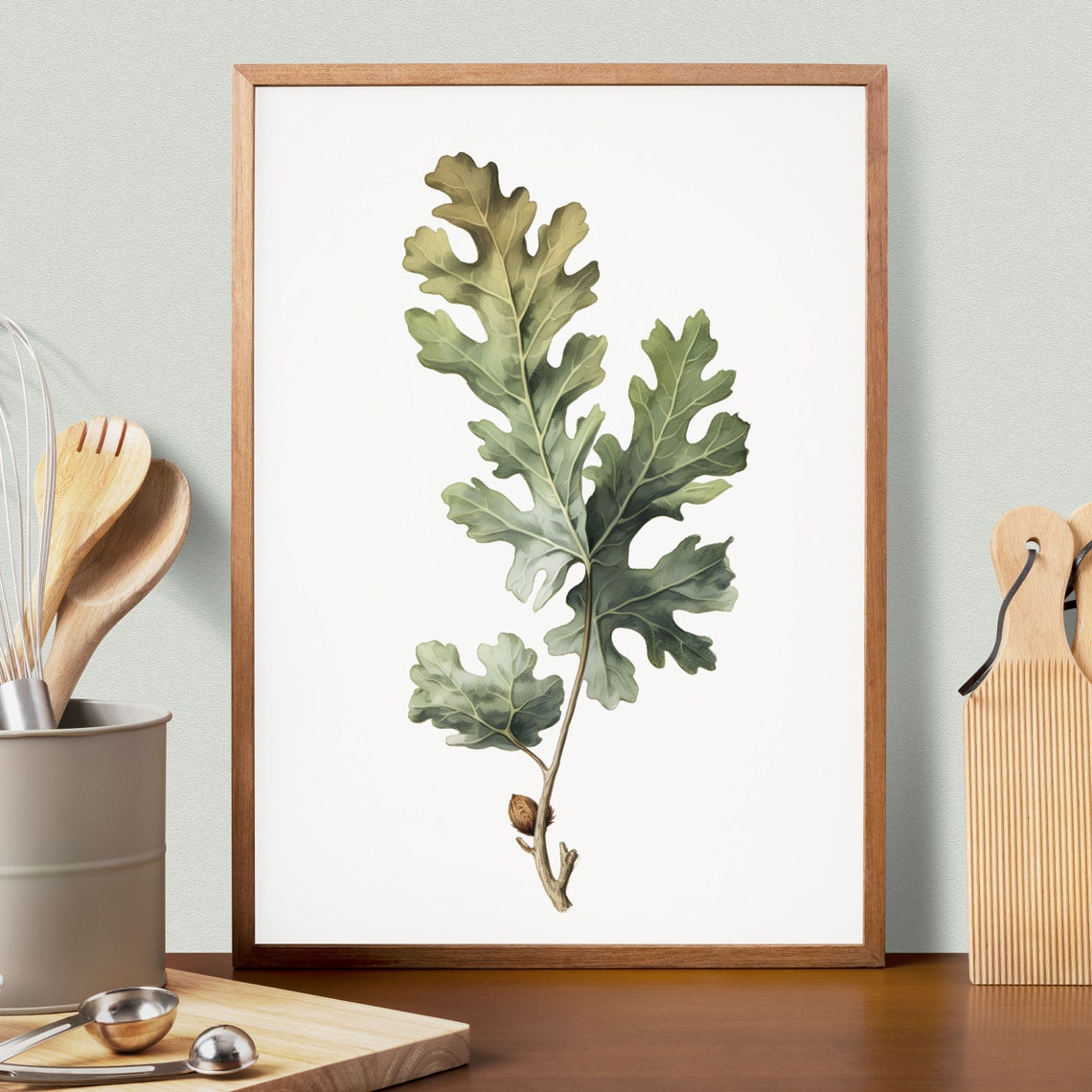 Oak Botanical Floral Vintage Poster - Image 2
