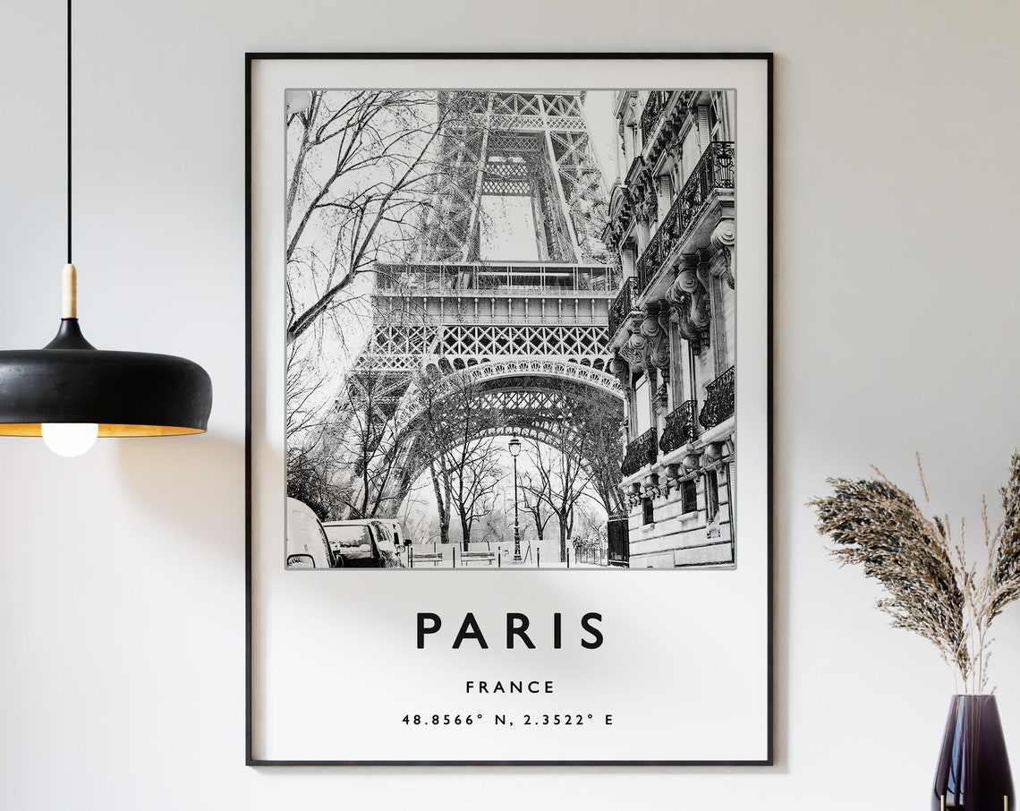 Paris Travel Print Paris Travel Poster France Travel Poster European Travel Art Print Photographic Wall Art Travel Print