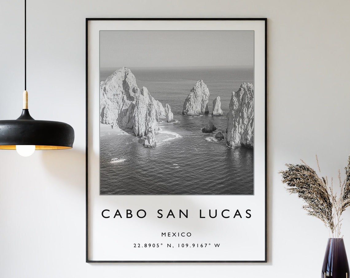 Cabo San Lucas Travel Print Cabo San Lucas Travel Poster Mexico Travel Print Caribbean Travel Poster Sea Art Travel Gift A1a2a3a4