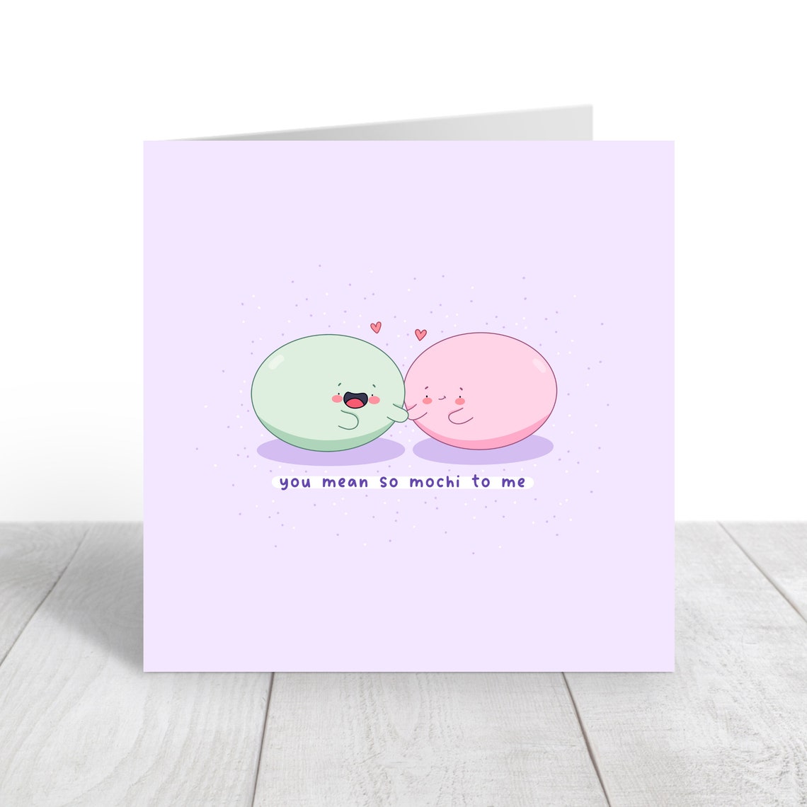 Kawaii Mochi Couple You Mean So Mochi To Me Love Pun Art Print - Image 4