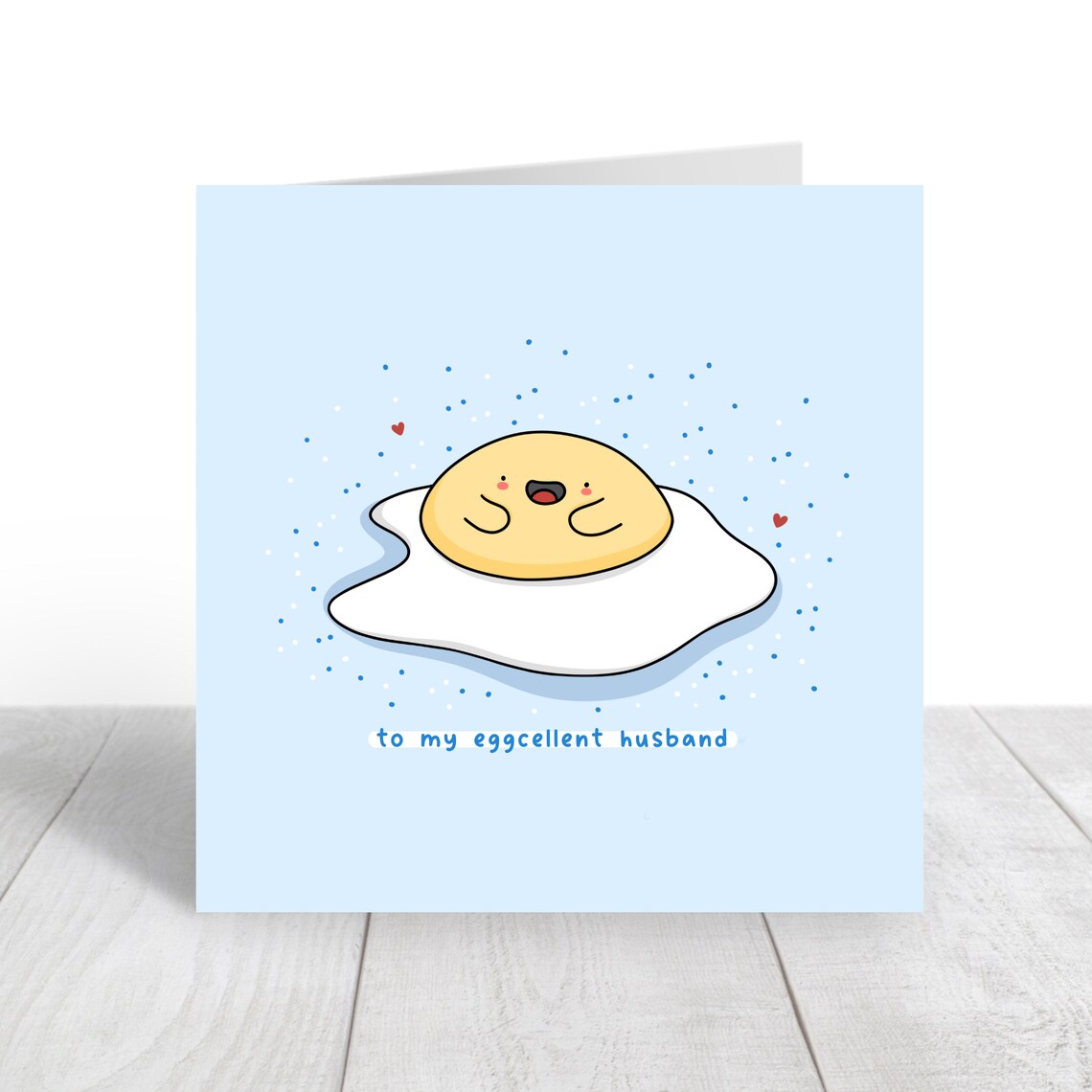 To My Eggcellent Husband Card Husband Birthday Card Funny Birthday Card Best Husband Card - Image 2