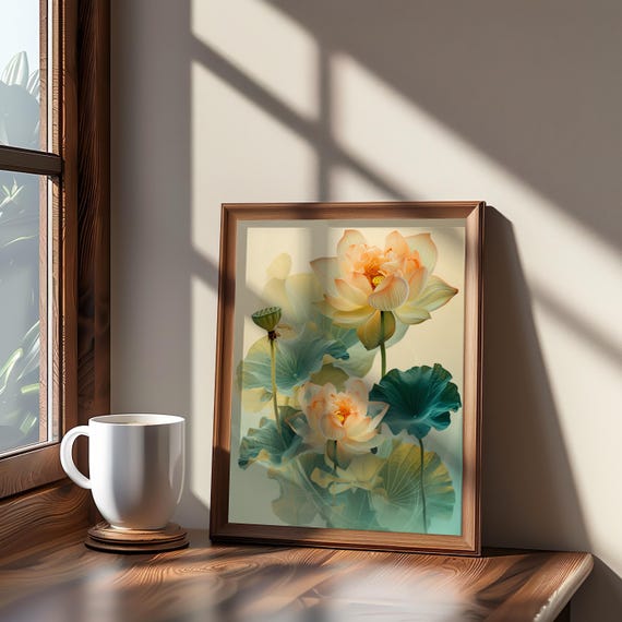 Dragonfly Art Impressionistic Modernism Muted Pastel Shades Dreamy 3d Render Painting Wall