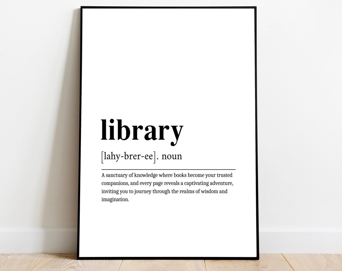 Library Personalized Chef Art Print, Modern Decor
