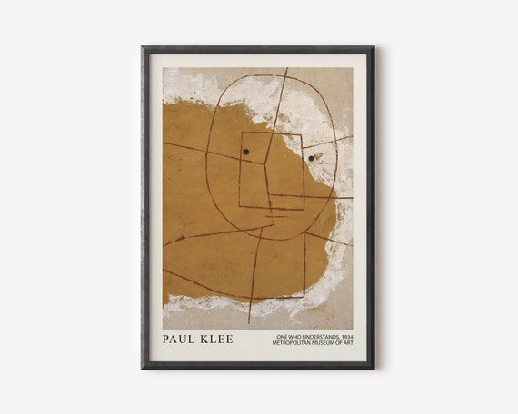 Paul Klee Abstract Wall Art Print Colourful Modern Art Poster Orange Yellow Exhibition Print Famous Artist Print Gallery Wall Home Dcor