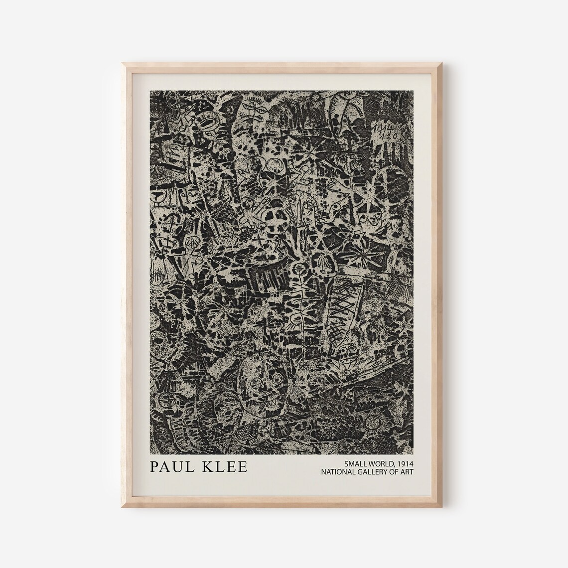 Paul Klee Abstract Modern Art Poster, Exhibition Print - Image 2