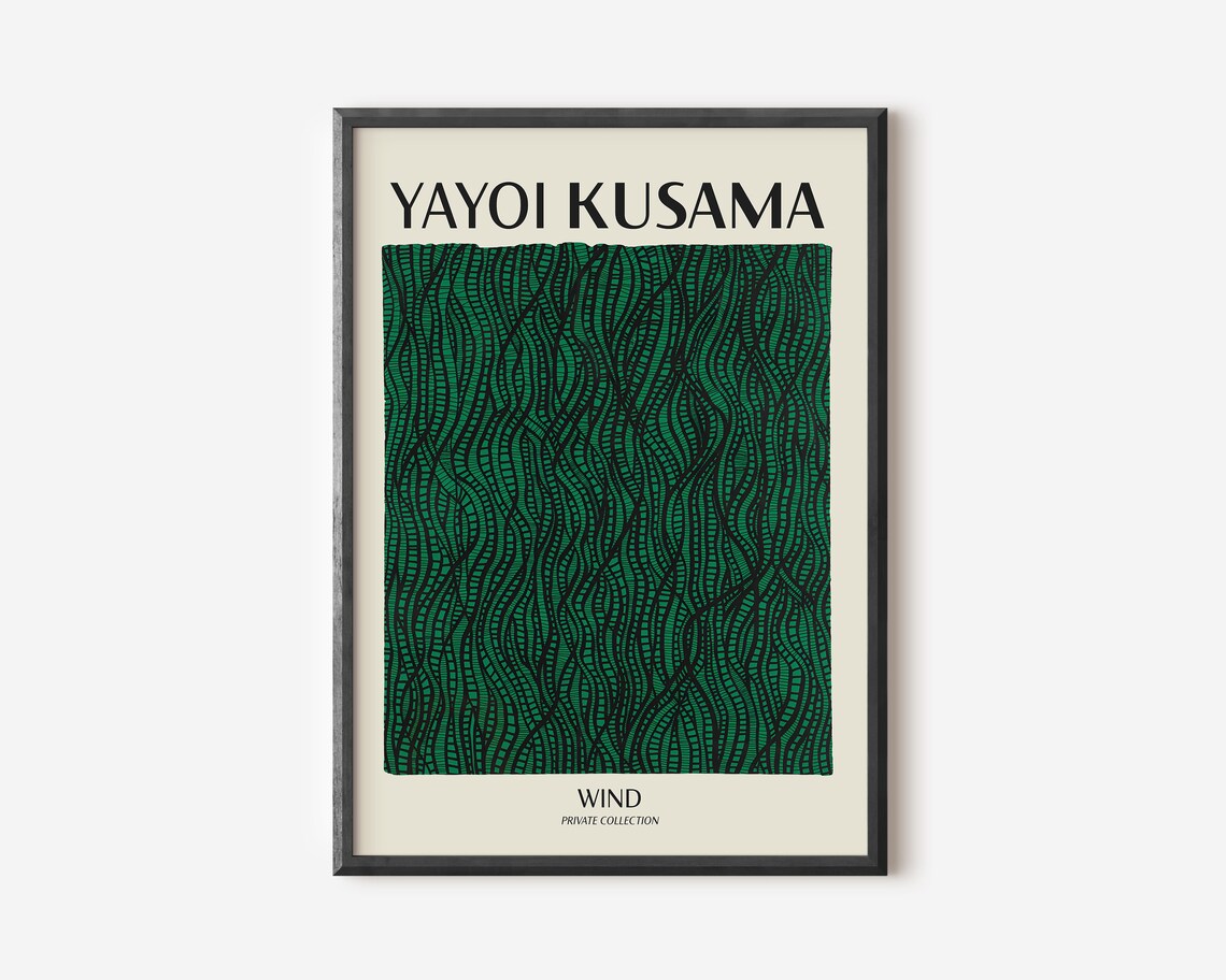 Yayoi Kusama Abstract Art Print, Exhibition Piece