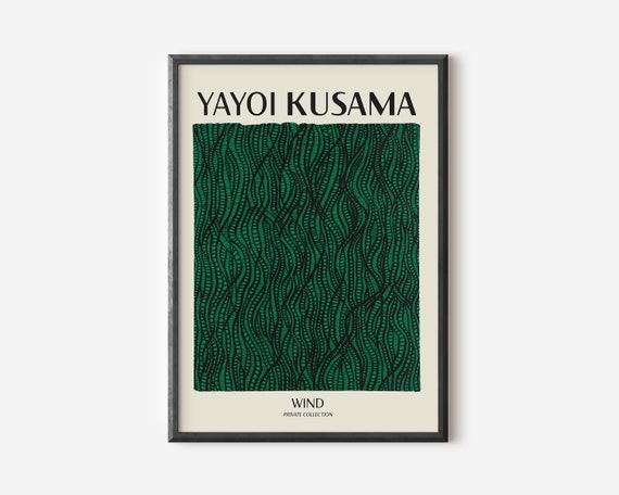 Yayoi Kusama Abstract Art Print, Exhibition Piece