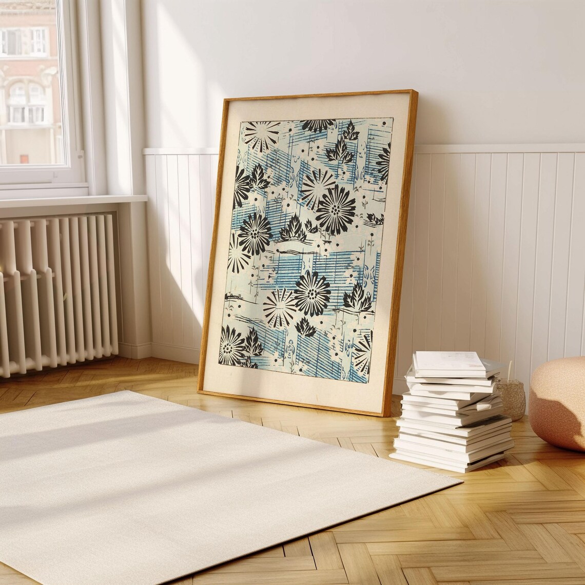 Korin Furuy Japanese Floral, Vintage Ukiyo-E Poster - Image 3