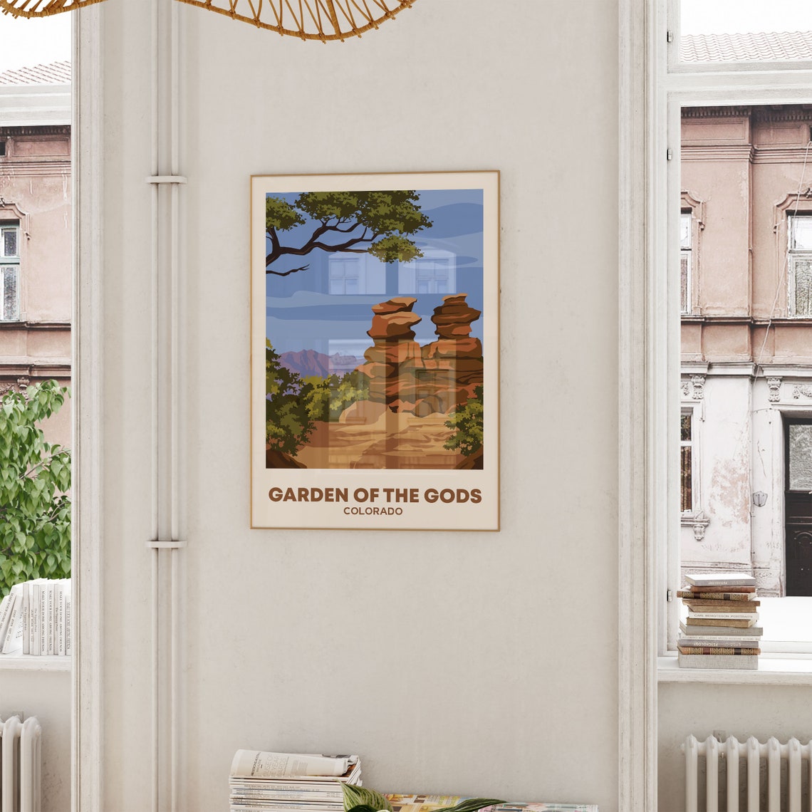 Garden Of The Gods Colorado Wall Art Traveller Gift Art Lovers Travel Market Wall Art Print Modern Travel Art Bedroom Living Room Poster - Image 3